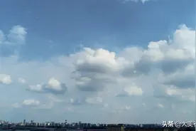 石家庄上空---要掉下来的云朵图片