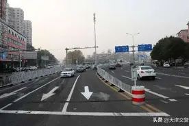快速路京津路南段与光荣道交口通行有变 北口主路仅直行 两条线路可绕行前往北洋桥图片