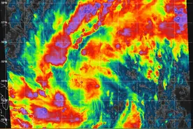 12级台风入南海，西北局地暴雪，我国较强冷空气来袭图片