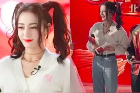 迪丽热巴、朴信惠都选宽管牛仔裤过冬，藏肉保暖，看起来腿变长了图片