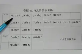 ds字母结尾怎么读，在元音后发什么音，浊辅音/dz/