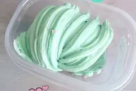 还在为做棉花泥没有剃须泡😩教你速成无硼砂冰山泥，有炸耳音哟