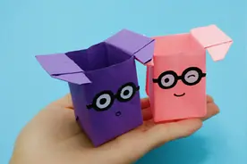 超可爱的折纸迷你垃圾桶，桌面收纳好帮手，简单漂亮又实用