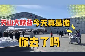 乌鲁木齐天山大峡谷今天真是堵、堵车限流2小时、你今天去了吗视频封面