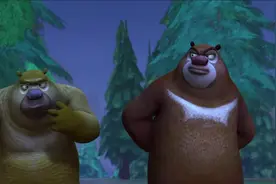 光头强跟熊大熊二道歉，熊大熊二又救了他一次