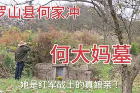 老兵拜祭罗山县何家冲英雄母亲何大妈墓，换子、刺目救红军！视频封面