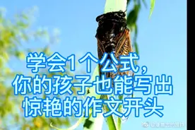 学会1个公式，你的孩子也能写出惊艳的作文开头视频封面