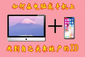 如何在电脑或手机上找到自己头条账户的ID视频封面