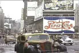 珍贵彩色影像！1940年的美国纽约街头，就已经是车水马龙了！视频封面