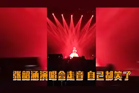 张韶涵演唱会现场走音，自己都笑了