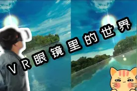 初次体验VR眼镜，里面游戏还能体验到撞墙疼的感觉？太真实了叭视频封面