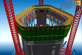 百米高层建筑施工演示， 终于知道高楼是怎么盖的了