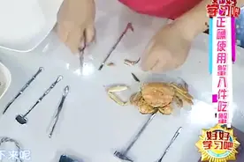 蟹八件用法全攻略，传说中的“文吃蟹”就是这么讲究？