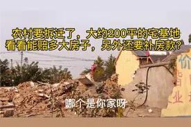 农村要拆迁了，大约200平宅基地，分2套房，每套再补8万多视频封面