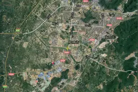 卫星图看广西桂林市临桂区城区及周边