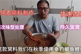 钓鱼药麦窝料，干麦经生熟2次味型渗透，密封一周，半斤够钓一天