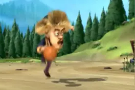 熊出没光头强的篮球技术太烂了。气的球都摔了反回来又砸到了自己