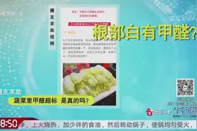 娃娃菜里甲醛超标，这个说法是真的吗？现场实验验证，来看一下吧视频封面