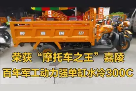 摩托车之王嘉陵三轮摩托车，后四轮单缸水冷300CC发动机动力强视频封面