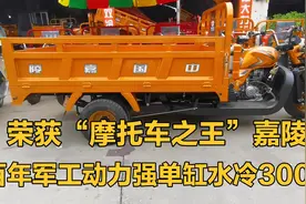 摩托车之王嘉陵三轮摩托车，后四轮单缸水冷300CC发动机动力强视频封面