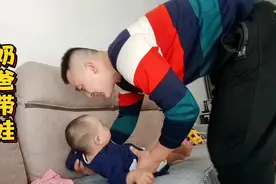 奶爸独自一人带娃，能否胜任？小润卓:爸爸最好了