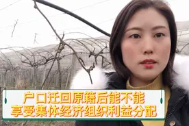 大学毕业后户口迁回原籍，能享受集体经济组织利益分配吗？视频封面