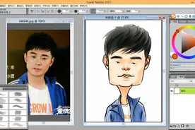 painter板绘陈赫夸张肖像漫画，表现人物神韵竟如此简单！视频封面