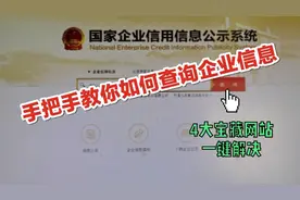 手把手教你查询企业信息，4个宝藏网站，一键解决立案难题视频封面