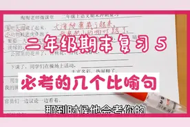 期末必考的比喻句，你弄清句子本体和喻体之间的关系了吗？视频封面