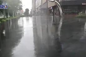 深圳台风蓝色预警升级为黄色：雨伞都吹翻了，中小学进入停课状态视频封面