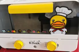 银行卡积分不花钱免费兑换的家用迷你烤箱，外观萌萌的超好看。