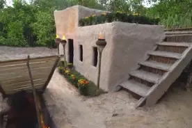 越南牛人归隐山林，打造地下城堡，进去后别有一番风味视频封面