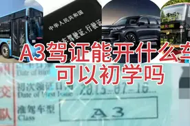 A3驾证能开什么车型，没有驾证能初学吗视频封面