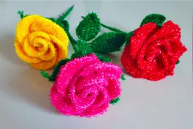 玫瑰花的钩织方法，全套完整版教程，喜欢就学，比你想的还要简单视频封面