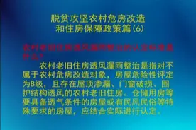 脱贫攻坚农村危房改造和住房保障政策篇(6)视频封面