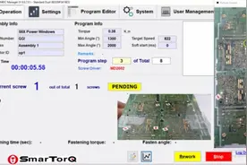 智能电批软件功能演示：顺序装配演示 Power Windows