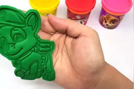 益智玩具创意手工学颜色，用培乐多彩泥制作汪汪队狗狗模型视频封面