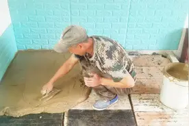 东北吉林农村大炕改造实拍重新铺炕面，不热乎黄泥抹平保温效果好