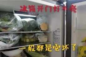 冰箱开门灯不亮，一般都是它坏了，有一把起子就可以修好视频封面