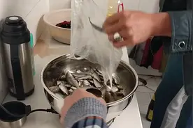 东北工友花30元买的小鲫鱼干炖，光头哥说清炖，做出来真解馋视频封面