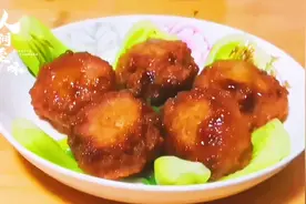 上海红烧肉丸子，浓郁入味口口留香，肉酱这样调，口感饱满有劲道视频封面