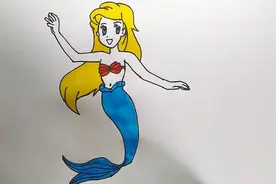 《海的女儿》美丽的小美人鱼来了，拥有童话梦的你，一起来画吧！视频封面