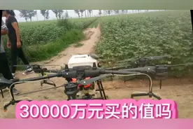 花30000元买的小飞机，1小时可以喷180亩地，效果杠杠地视频封面