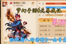 给纯新人的讲解3—金币篇，梦幻手游0元养成记，第28天视频封面