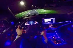 2019款宝马X5 M50d夜晚试驾，亮起夜视系统后，才是惊艳的开始！