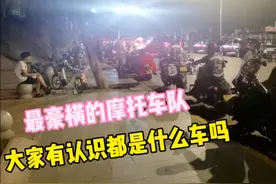 哈尔滨江边偶遇的摩托车队，这价值不得几百万呀？太霸气了！视频封面