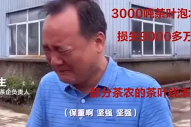 安徽茶企3000吨茶叶泡水，9000多万。但最让人暖心的是网友的爱心视频封面