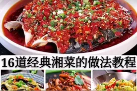 十六道经典湘菜的做法教程视频封面