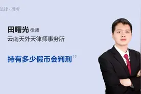 持有多少假币会判刑视频封面