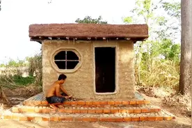 俩兄弟手工建造最原始的泥屋，不用钢筋混凝土搭建，技术太牛了